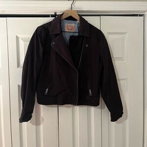 Levi’s soft black moto jacket